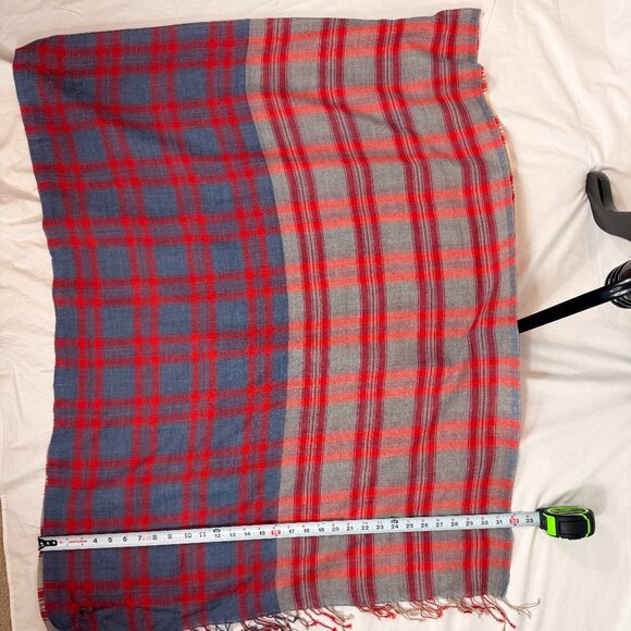Bujibaja Women's Plaid Wool Wrap/Scarf | OS - Picture 7 of 9